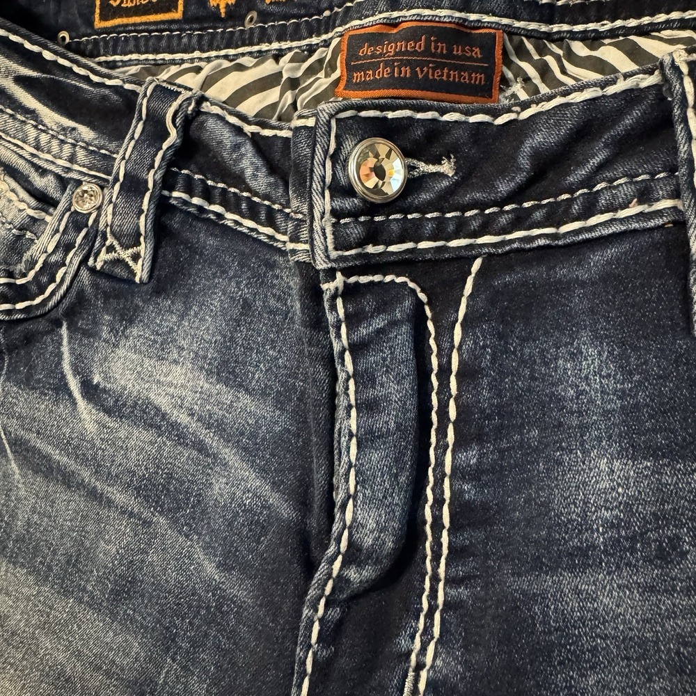 Rock Revival Sundee Easy Skinny Jeans Women's Size 39 Mid Rise 36x31 - Picture 6 of 16